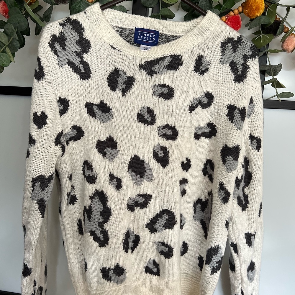 Animal print sweater
